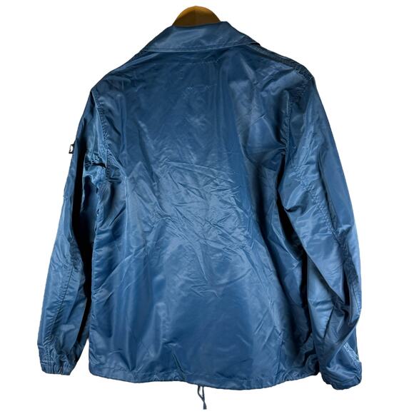 Stussy Blue Satin Full Zip Coaches Jacket Men’s M - Designer Streetwear Skater - Picture 3 of 14